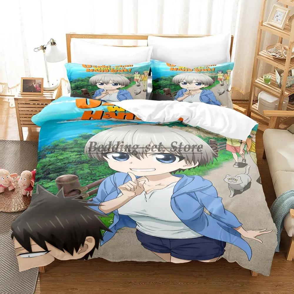 Uzaki-chan Wants To Hang Out! Bedding Set Single Twin Full Queen King Size Bed Set Aldult Kid Bedroom Duvetcover Sets Anime