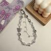 Butterfly Butterfly Phone Chain Bowknot Love Heart Beaded Chain Simple Y2K Phone Charm Strap  Girls