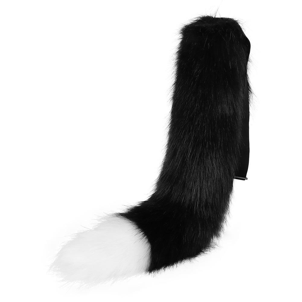 Simulated animal tail cos Fox tail costume for cosplay events, live streaming props, wolf tail, dog tail accessories