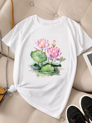 (Asian Size) Sweet Trend Cute 90s Women Fashion Tee Top Clothing T Shirt Woman Print Female Short Sleeve Graphic T-shirts