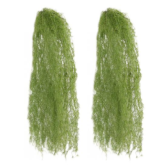 1/2/3/4Pcs Simulated Green Plants Handmade Artificial Labia Leaves No Maintenance Waterproof Garland Garden Decor