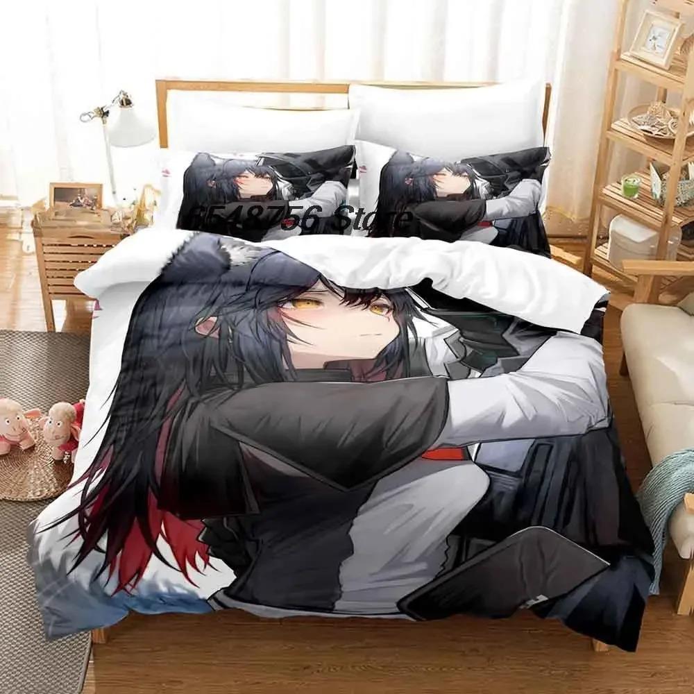 New Arknights Bedding Set Single Twin Full Queen King Size Bed Set Adult Kid Bedroom Duvet Cover Sets 3D Anime Bed Sheet Set