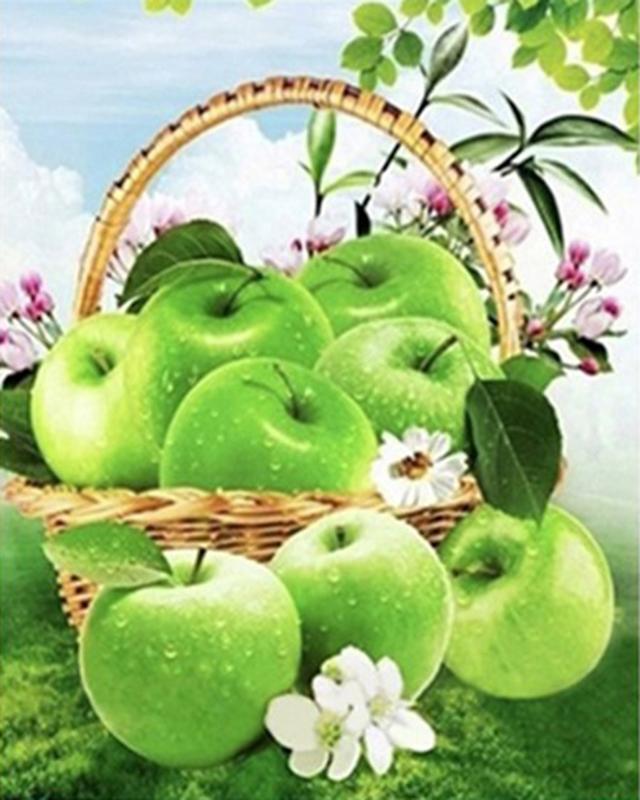 5D Diamond Painting Fruit Full Square Rhinestone Kit Diamond Embroidery Animal Mosaic Cross Stitch Handmade Gift