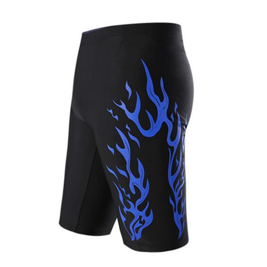 Men Swimming Trunks Quick Dry Soft Elasic Mid Waist Thin Plus Size Soft Breathable Slim Fit Printed Hot Spring Bathing Shorts Summer Beach Shorts