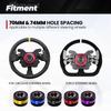 MUGE-Car Steering Wheel Snap Off Quick Release Hub Adapter Boss Kit Aluminum For 6-Hole Steering Wheel Hub Car Accessories QR030