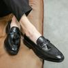 Leather shoes British outfits Lazy shoes Summer Brock Casual business breathable