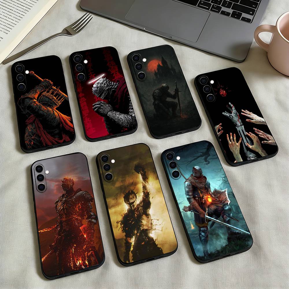 D-Dark Souls-u Game Phone Case For Samsung Galaxy A73,A72,A71,A70,A53,A52,A51,Soft Silicone Black Cover