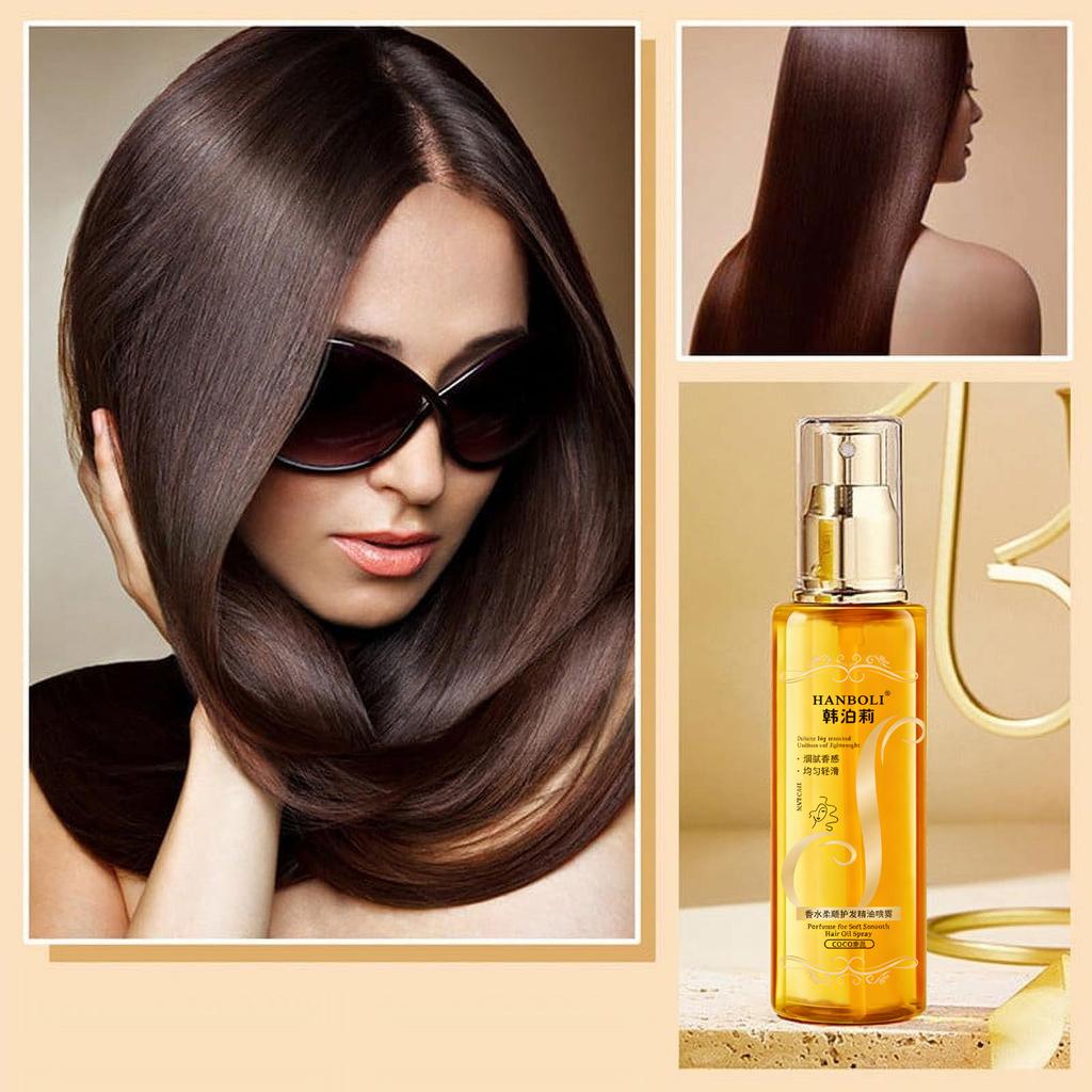 Olio per capelli setoso idratante e rinforzante da 100 ml, olio idratante per il trattamento dei capelli, olio nutriente per il trattamento dei capelli