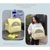 New Pet Bag Macaron Candy Color Large Capacity Shoulder Portable Breathable Cat Bag Outing Pet Backpack