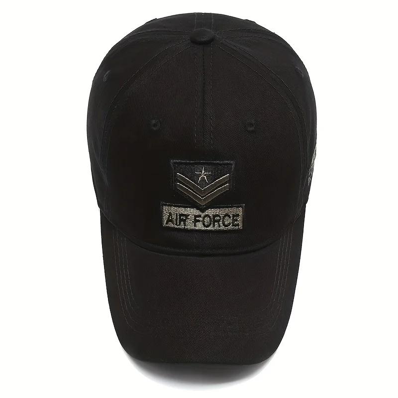 Unisex AIR FORCE Arrow Embroidery Baseball Caps Outdoor Adjustable Spring and Autumn Casual Sunscreen Hat
