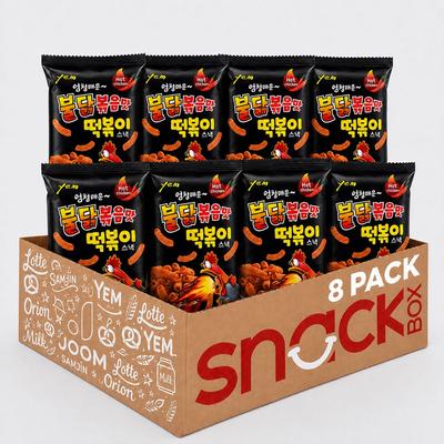 YEM Spicy Chicken Rice Cake Strips Snack 100g 8pack