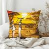 African Tribal Style Elephant Pillow Case Sofa Living Room Bedroom Headboard Backrest Square Cushion Nap Time