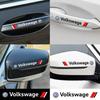 B6 2025 Hot For Volkswagen 4PCS Car Door Handle Sline Badge Decoration Sticker Auto Applique Accessories For Volkswagen VW Golf