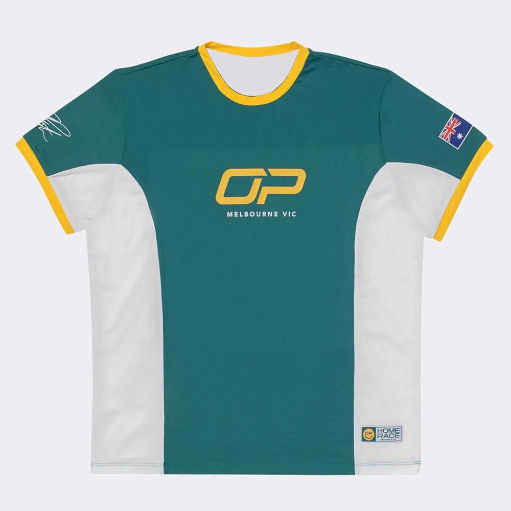 

Домашня гонка Оскар Піастрі Футболка з дизайном гоночного автомобіля Графічна 3D-друк Футболка з круглим вирізом З коротким рукавом Вільний Чоловічі футболки Унісекс Вуличний одяг XXXXL