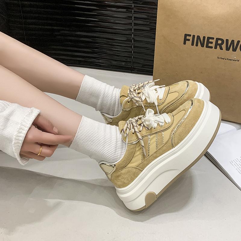 [Fanfna] 2025 autumn new versatile casual shoes non-slip commuting white shoes sweet sports and leisure shoes