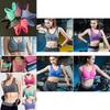 Womens Front Zip Wireless Padded Sports Bra Yoga Cami Push Up Support Top Vests With Seamless Design