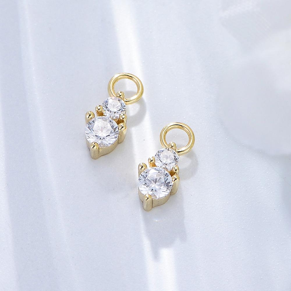 Fine Jewelry 925 Sterling Silver Earrings 14k 18K Gold Plated Earrings Women Cubic Zirconia Hoops Huggies Earring