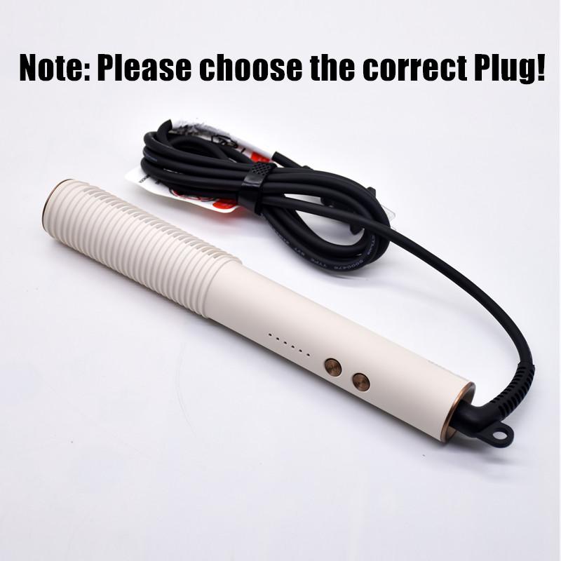 

Электрическая плойка для завивки волос для женщин, куриные рулетики, ленивые прямые волосы, расческа-веер, маленькая шина, прямые волосы, двойное назначение us бежевый