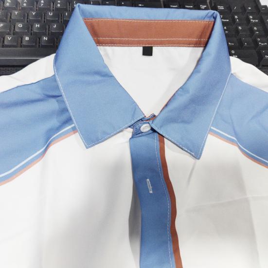 Menn Topp Ung Kortermet Slim Fit Skjorte Myk Menn Sommerskjorte Skjorte Menn plagg