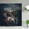 Forest Pathway Print Water-Resistant And Mildew-Resistant Shower Curtain With Nature-Inspired Design For Serene Bathroom Decor