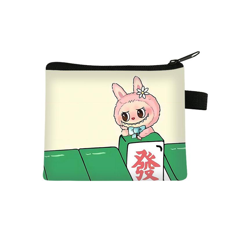New Labubu Children's Coin Purse Student Cartoon Bag Trendy Mini Storage Bag