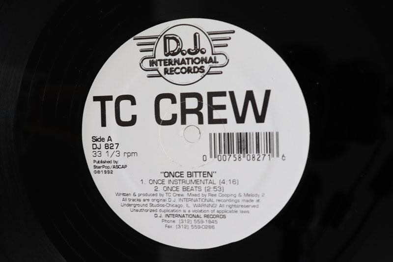 

12inch Record TC CREW Once Bitten DJ827 D.J. INTERNATIO 1992 US Dance Electronica Used