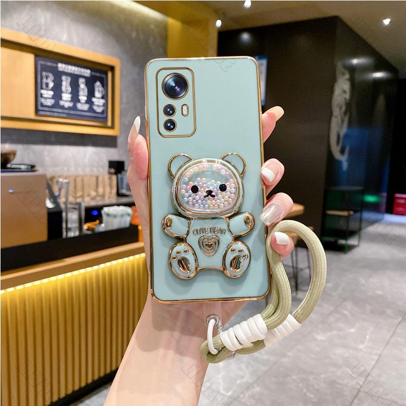 

Чохол-тримач для телефону з милим ведмедиком на зап’ясті для Xiaomi Mi 11 13 10 Pro Lite Ultra 11Pro 12 4G 5G 8 9 9T Чохол-підставка Mi 10 Lite зелений