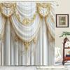Motifs décoratifs exquis Rideau de douche lavable résistant à la saleté Rideau étanche pour pommeau de douche Décoration intérieure