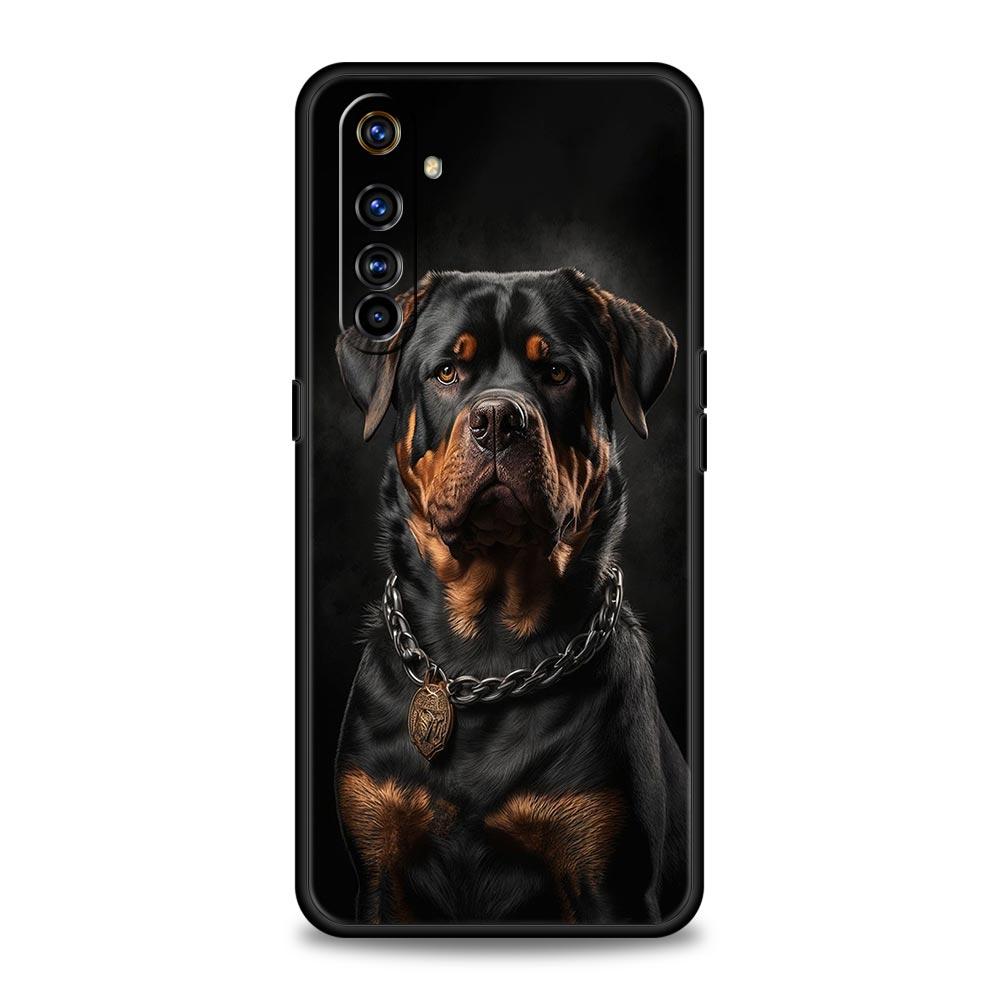 Rottweiler Dog Phone Case For Realme 13 12 10 9 8 7 GT3 GT5 GT2 Pro Plus 5G C21 C25 C35 GT Neo 2 3 3T 5 Cover