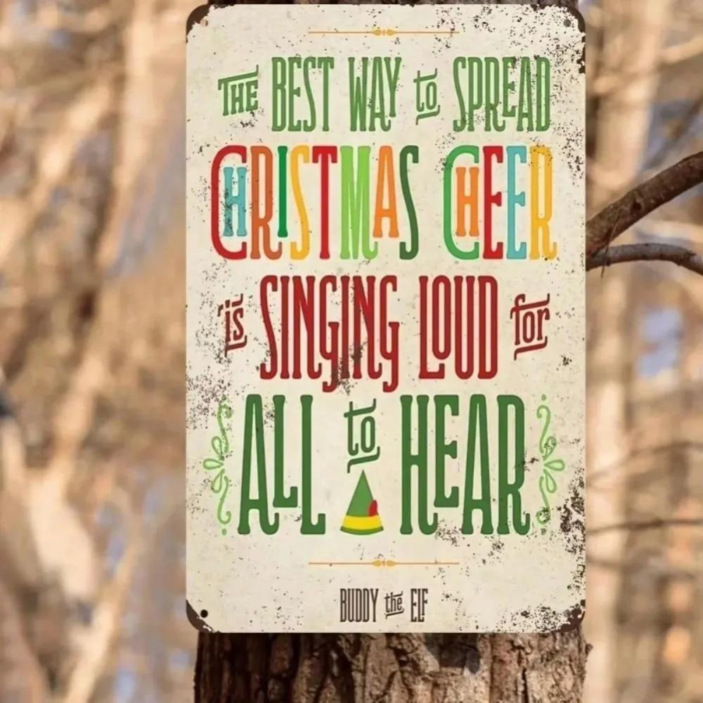 

Vintage Merry Christmas Canvas Poster Aluminum Sign 8x12 Inch Festive Friend Gift Home Wall Decor 20x30cm