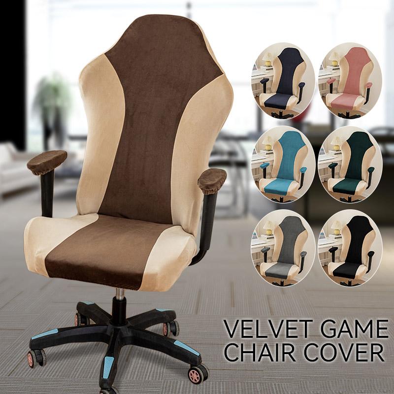 Office Swivel Chair Cover E-sports Computer Game Chair Seat Case Ticken Velvet Home Gaming Chair Covers With Armrest Cover
