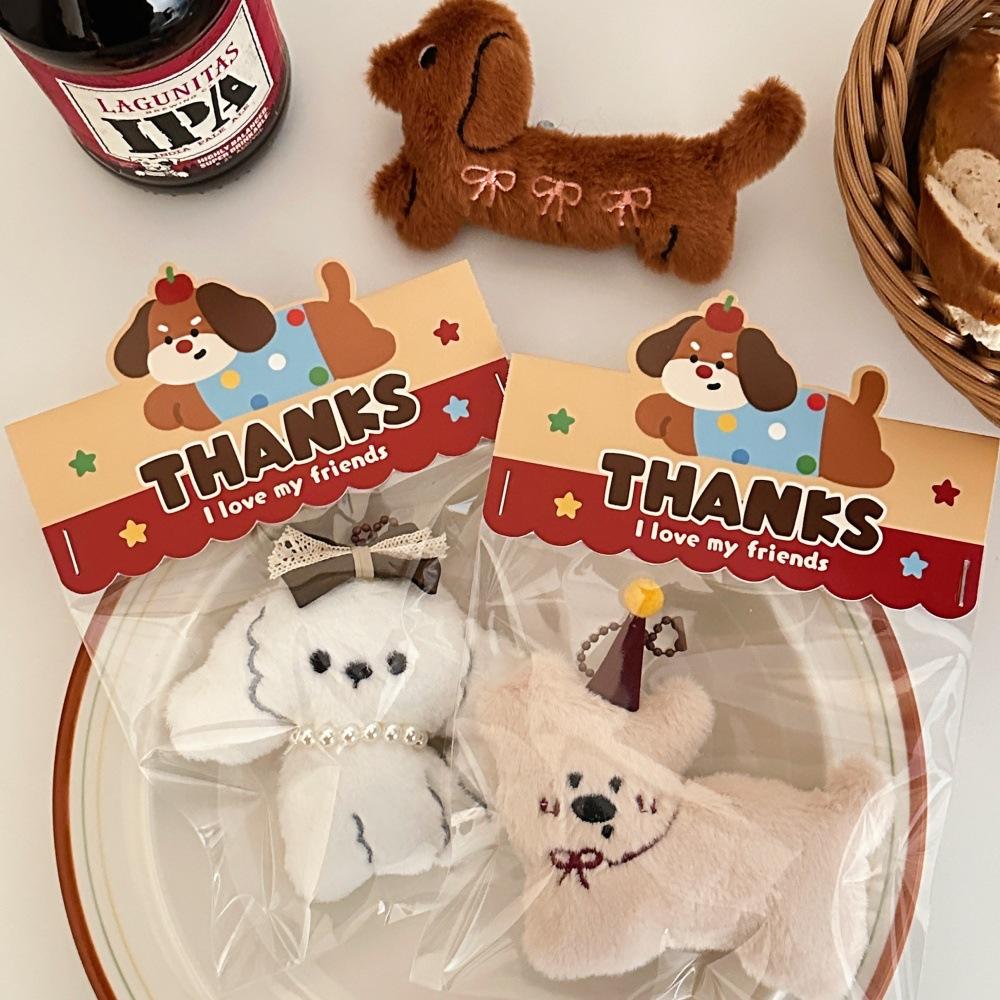 Pendentif Chiot Poupée en Peluche Cartoon Pendentif Poupée Mignonne Décoration Pendentif Porte-clés Cœur de Fille Poupée Sac à Dos