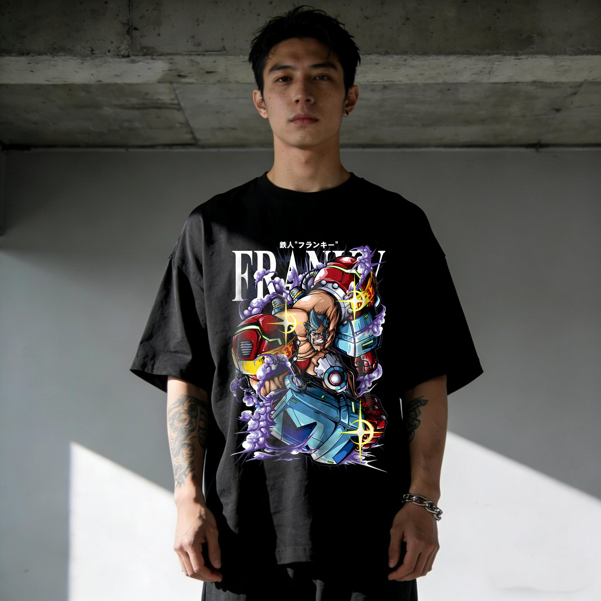 

2026 New Sea Hero King Mens and Womens Cotton Fringe Print Tshirt Summer Anime Tshirt S разноцветный