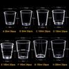 20/50pcs Transparent Clear Plastic Cups Thicken Try Drinking Cup Reusable Muffin Cup Reusable Disposable Plastics Cup