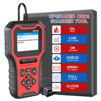 Clear Fault Code Reader M302 Automotive Fault Diagnosis Tool Multi-language Car Accessories Car OBD2 Scanner