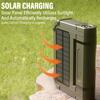 5000mAh Portable Solar Camping Light,Rechargeable Flashlight with Magnetic,Hook,Waterproof,Camping,Outdoor,Fishing,Car Repair,Tent