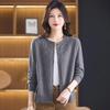 Cardigan rotondo ricamato Datang Lady per donna