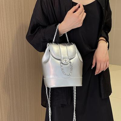 Premium rugzak damestas veelzijdig niche ketting rugzak eenvoudige textuur pendel reizen mini schooltas