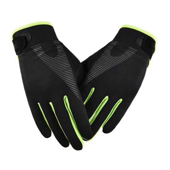 

1 Pair Ice Silk Gloves Full Finger Breathable Unisex Outdoor Sports Touch Screen Climbing Fitness Bicycling Gloves for Weight Lifting Exercise L