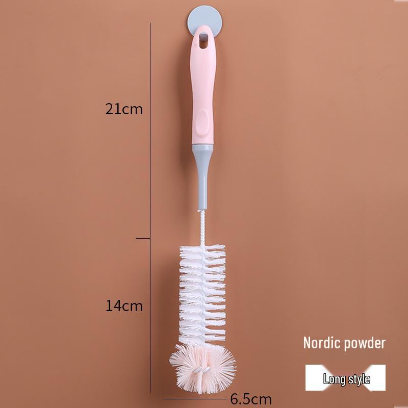 Tassenbürste mit langem Griff für Teeflecken: Babyflaschen-, Glas-, Wasserkocher- und Teetassenreiniger