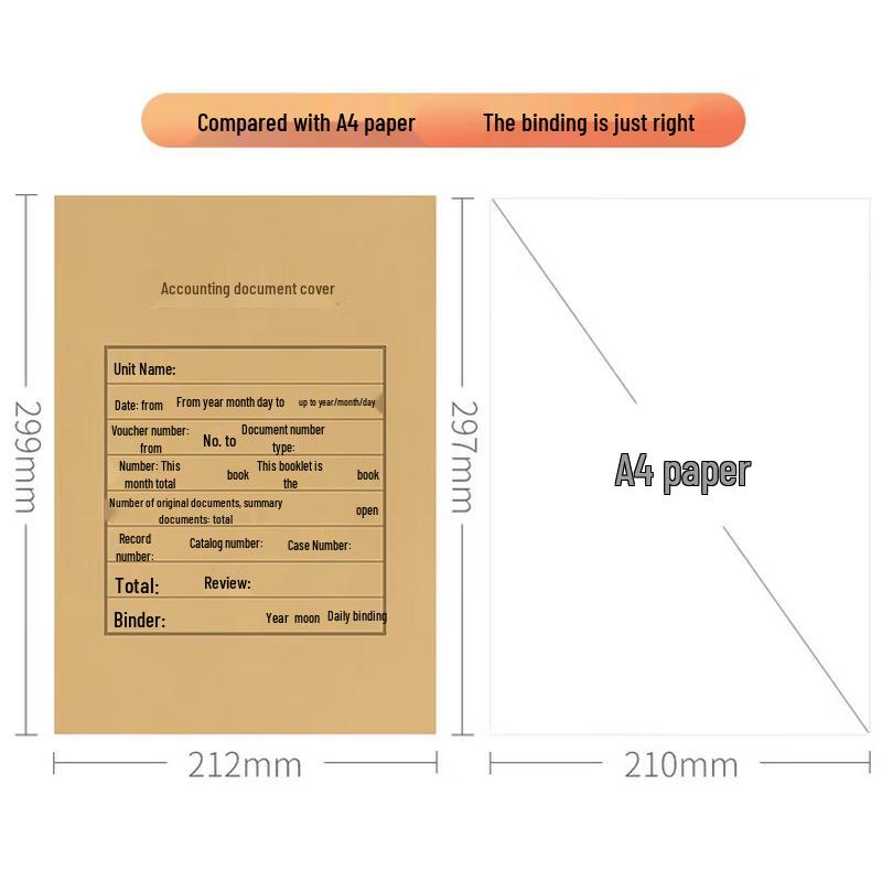 SIMAA A4 Accounting Voucher Cover Set