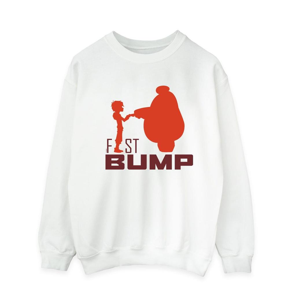 Disney Mens Big Hero 6 Baymax Fist Bump Cutout Sweatshirt