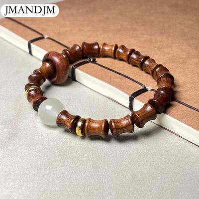 Yeşil Sandal Ağacı Bambu Ebedi Gece Aydınlık Koşu Halkası Kadın Bileklik Kırmızı Sandal Ağacı Kan Sandal Ağacı Barbie Sandal Ağacı Küçük Bileklik