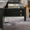 Coffee Table Living Room Table with Drawer, Modern Sofa Table with Metal Frame, Side Table, Coffee Table for Living Room 110 x 60 x 40 cm, Dark Grey