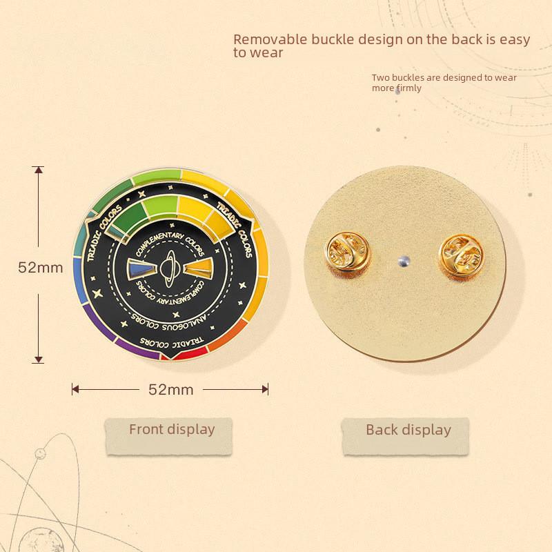 Elegant Geometric Alloy Brooch For Couples Fashionable Gift For Bags And Clothing