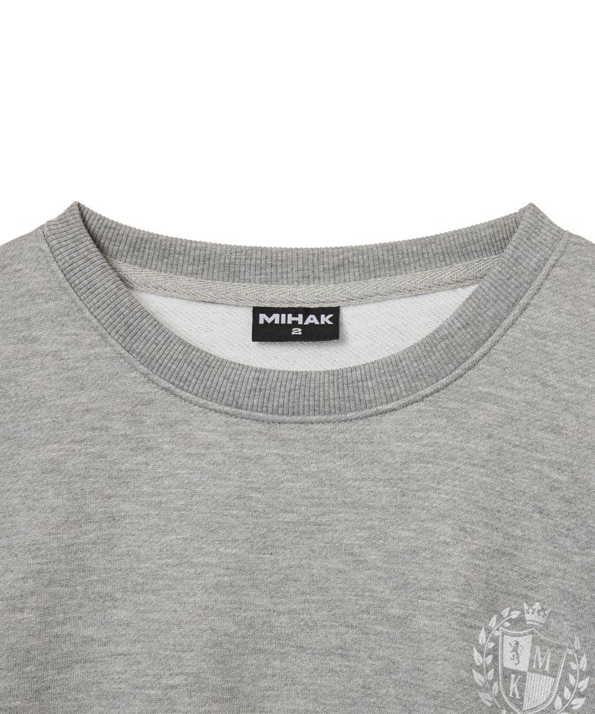 Mihag Ivy League Track Line Sweatshirt (Gray)