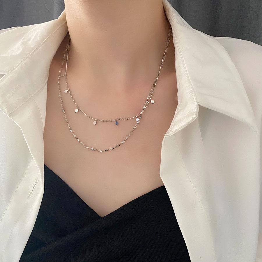 2023 New Women's Titanium Steel Yuxi Necklace - Versatile European & American Design, Light Luxury Clavicle Chain
