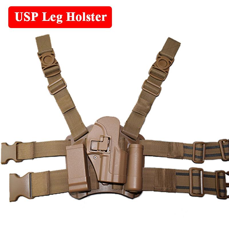 Black Eagle HK + USP-Gewehrabdeckung, Beinaufhänger + CQC-Jagdspielzeug, USP-Schnellzug-Beinaufhänger, Bühnenrequisite, Kunststoff-Gewehrabdeckung