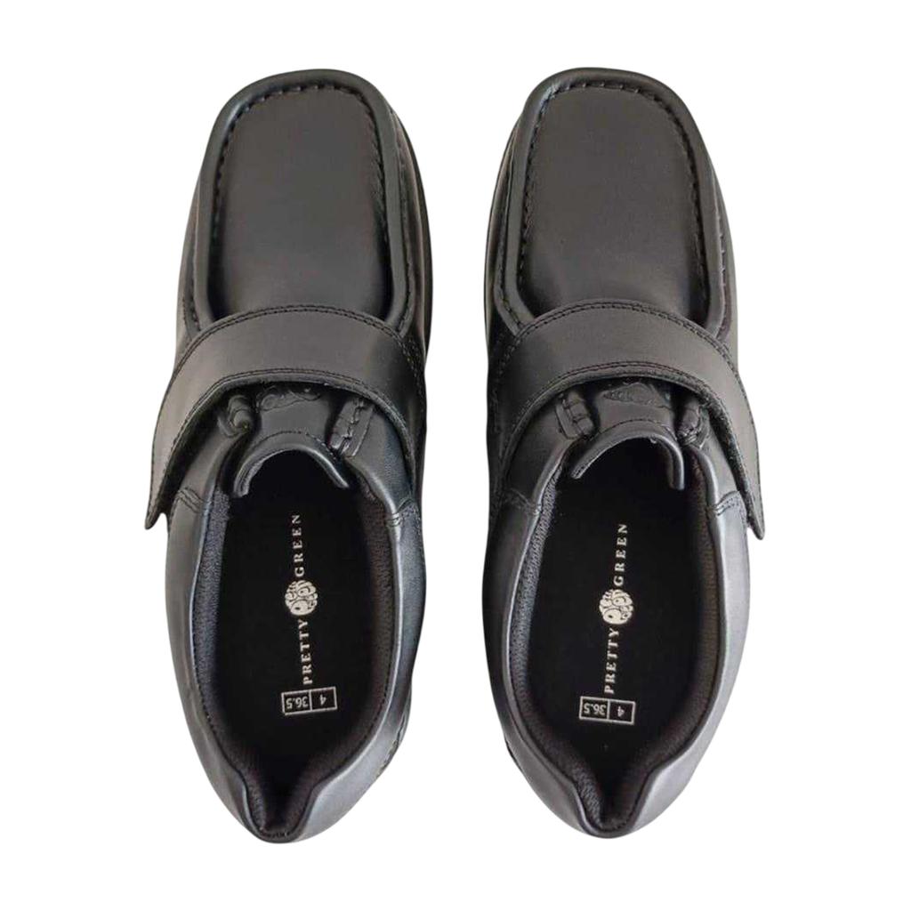 Waltham Childrens/Kids Waltham Vel Leather Flat School Shoes
