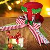 Festive Christmas Elf Hat Tree Toppers Soft Fabric Friendly Decoration For Holiday Parties Family Gatherings